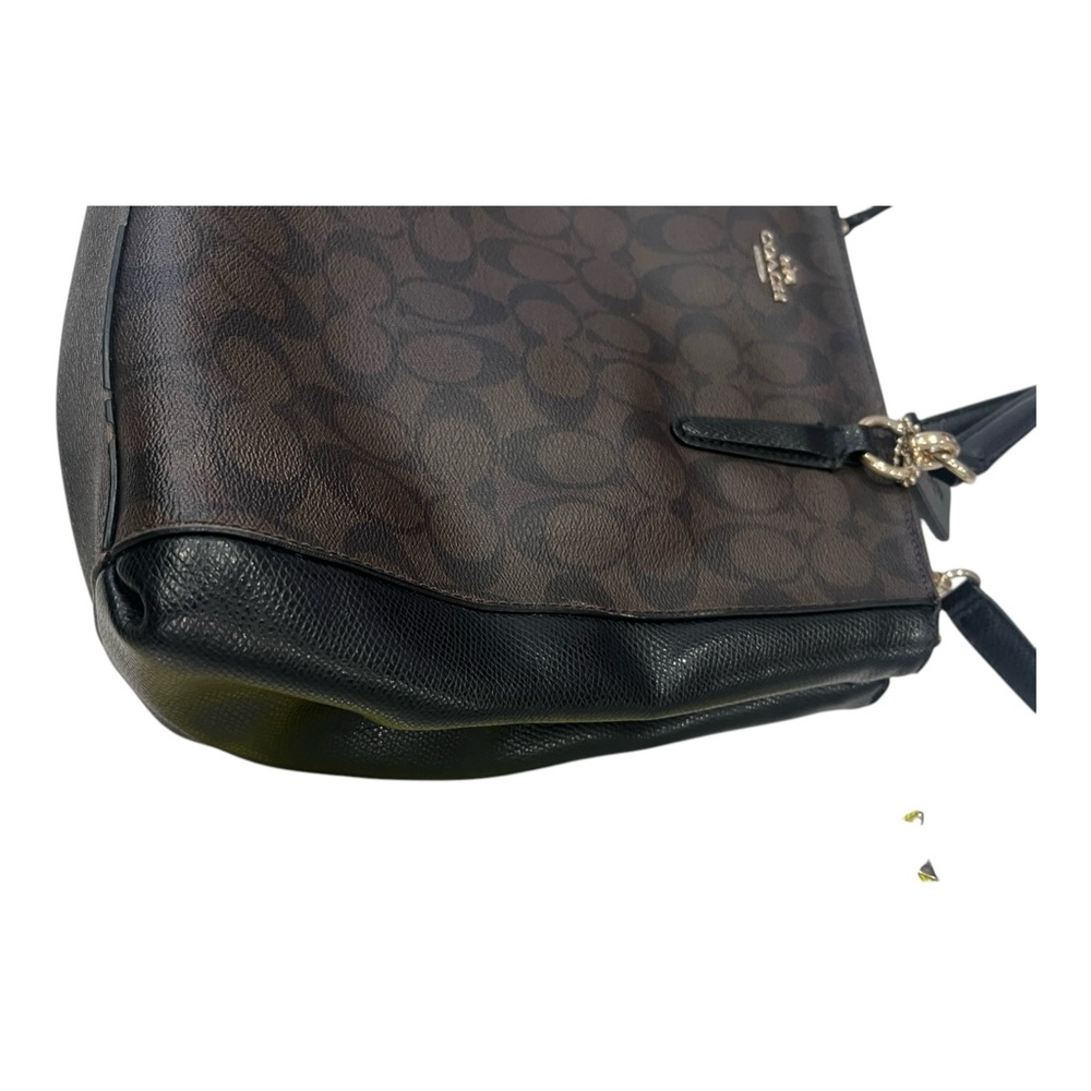 Coach Signature Small Christie Carryall F58291 Brown/Black - Picture 6 of 16